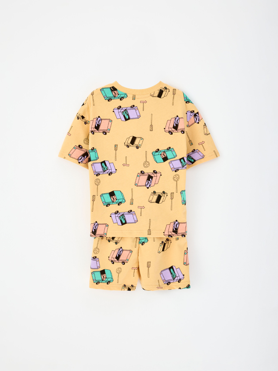 Трикотажная пижама с принтом для мальчиков, фото - 5
