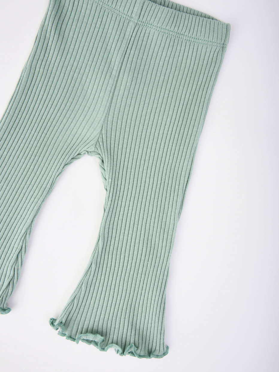 Трикотажные брюки в рубчик для малышей, фото - 2