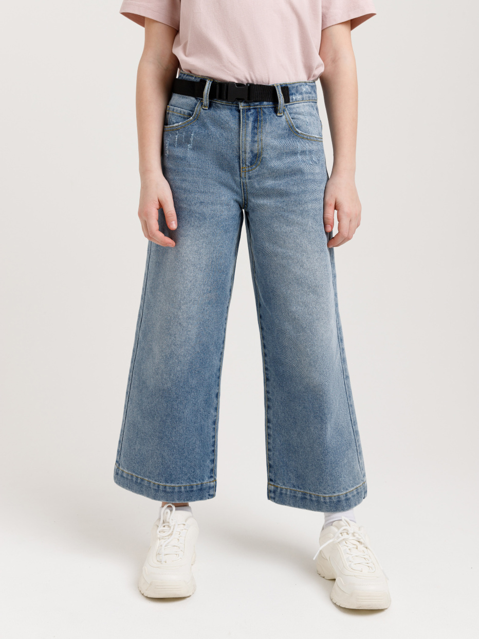 джинсовые кюлоты для девочек, фото - 2