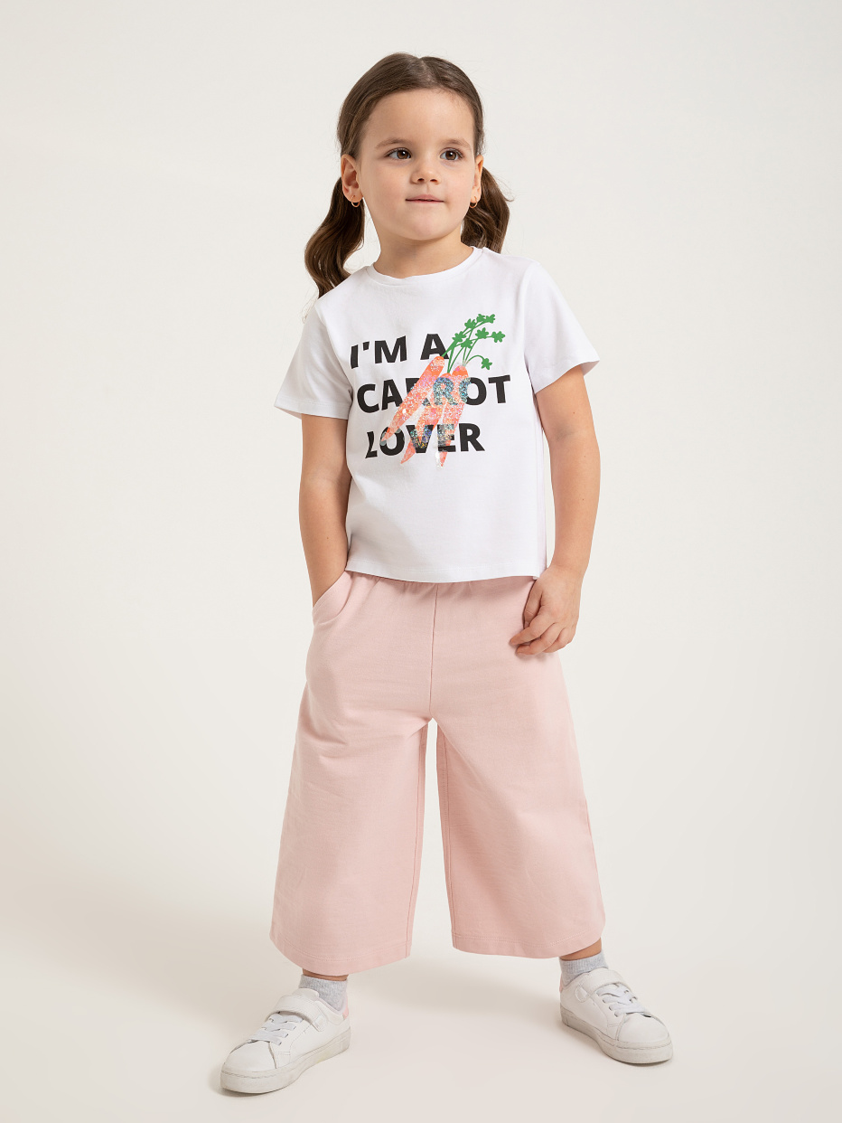 футболка с вышивкой из пайеток для девочек, фото - 4