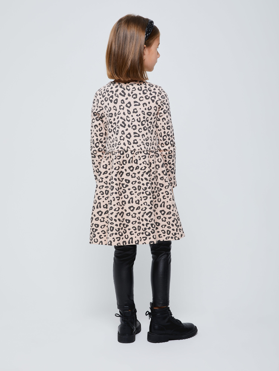 Платье с леопардовым принтом для девочек, фото - 7