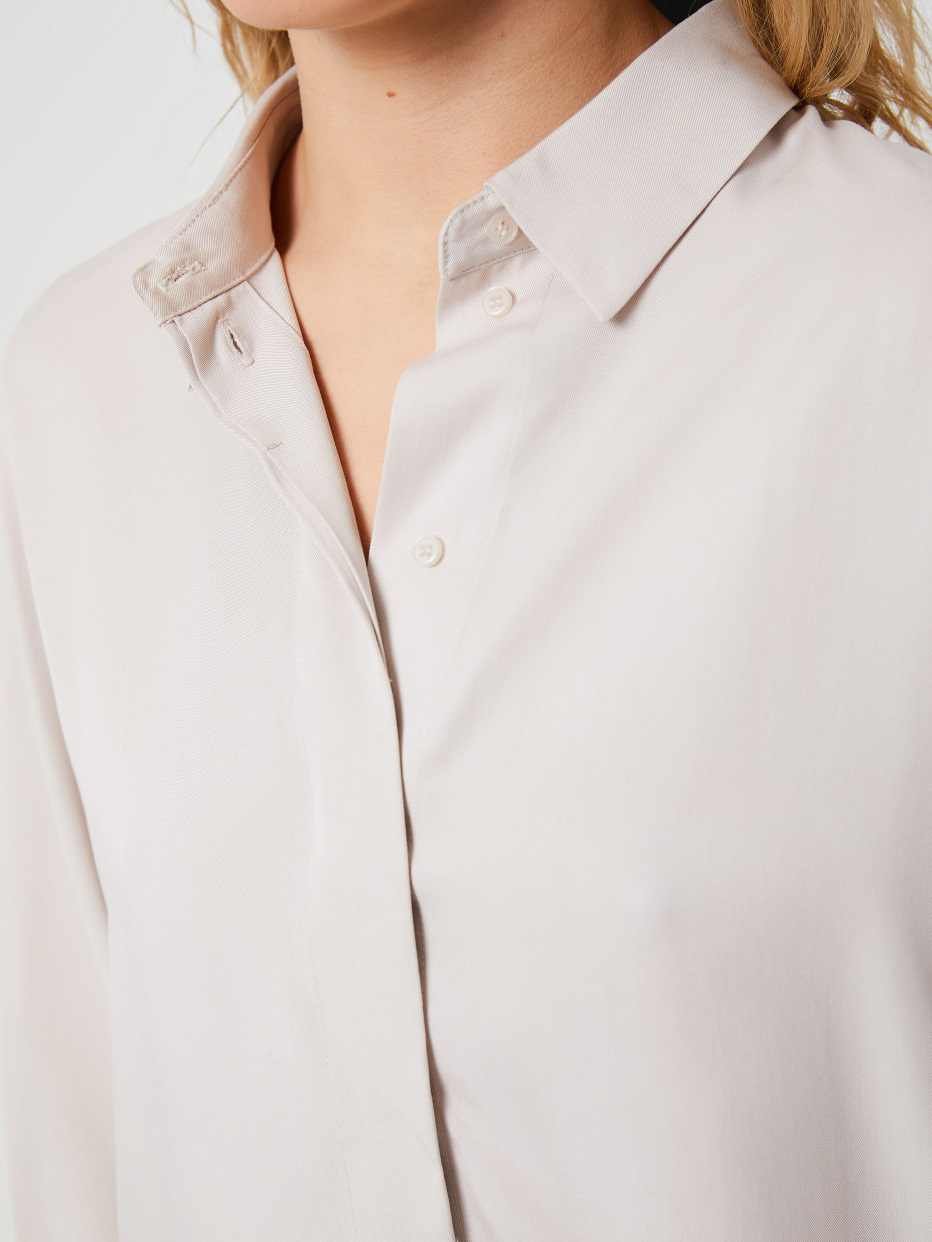 Удлиненная рубашка из лиоцелла, фото - 5