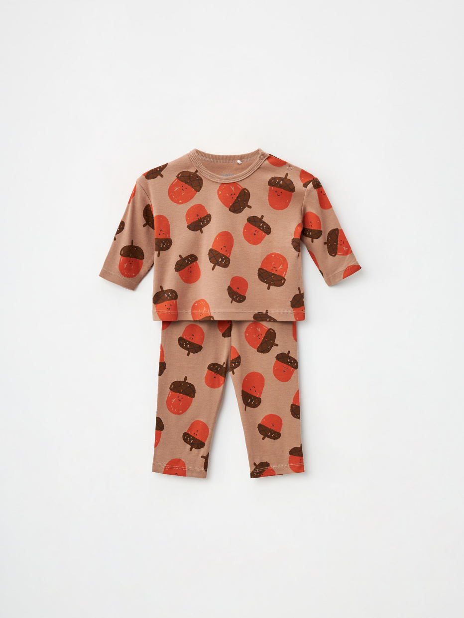 Трикотажная пижама с принтом для малышей (2 шт.), фото - 5