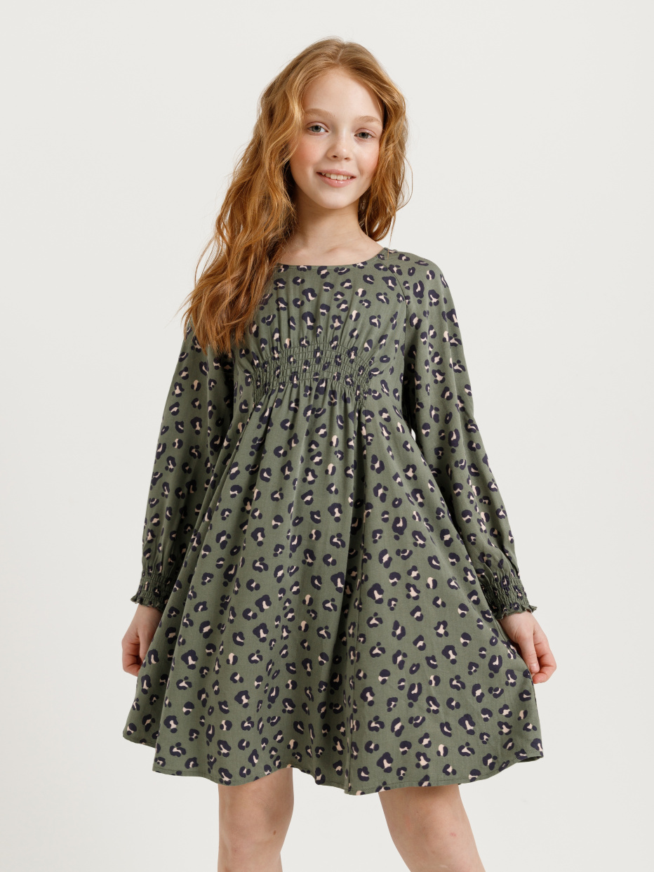 Платье с леопардовым принтом для девочек, фото - 6