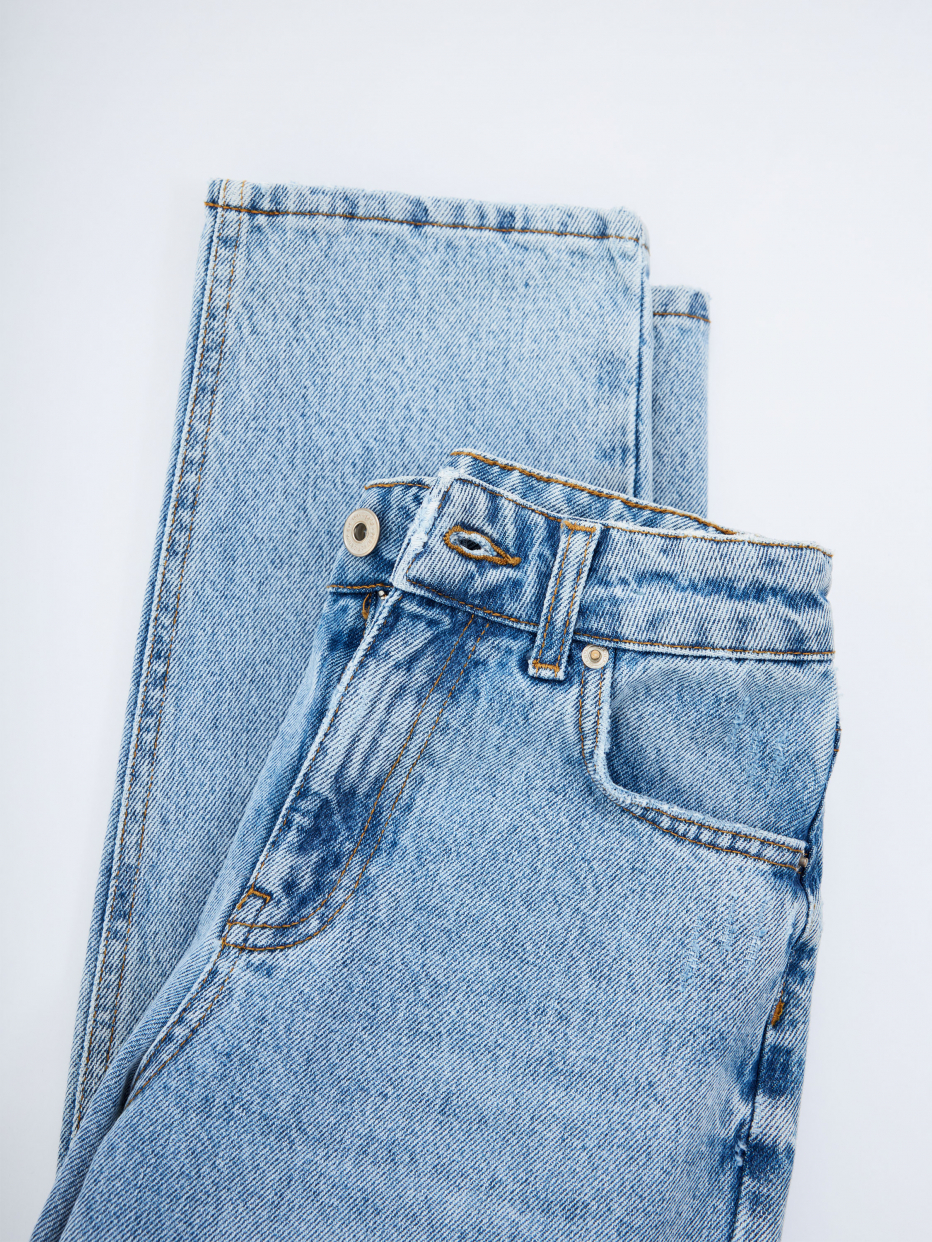 Рваные джинсы Loose Fit с принтом для мальчиков, фото - 5