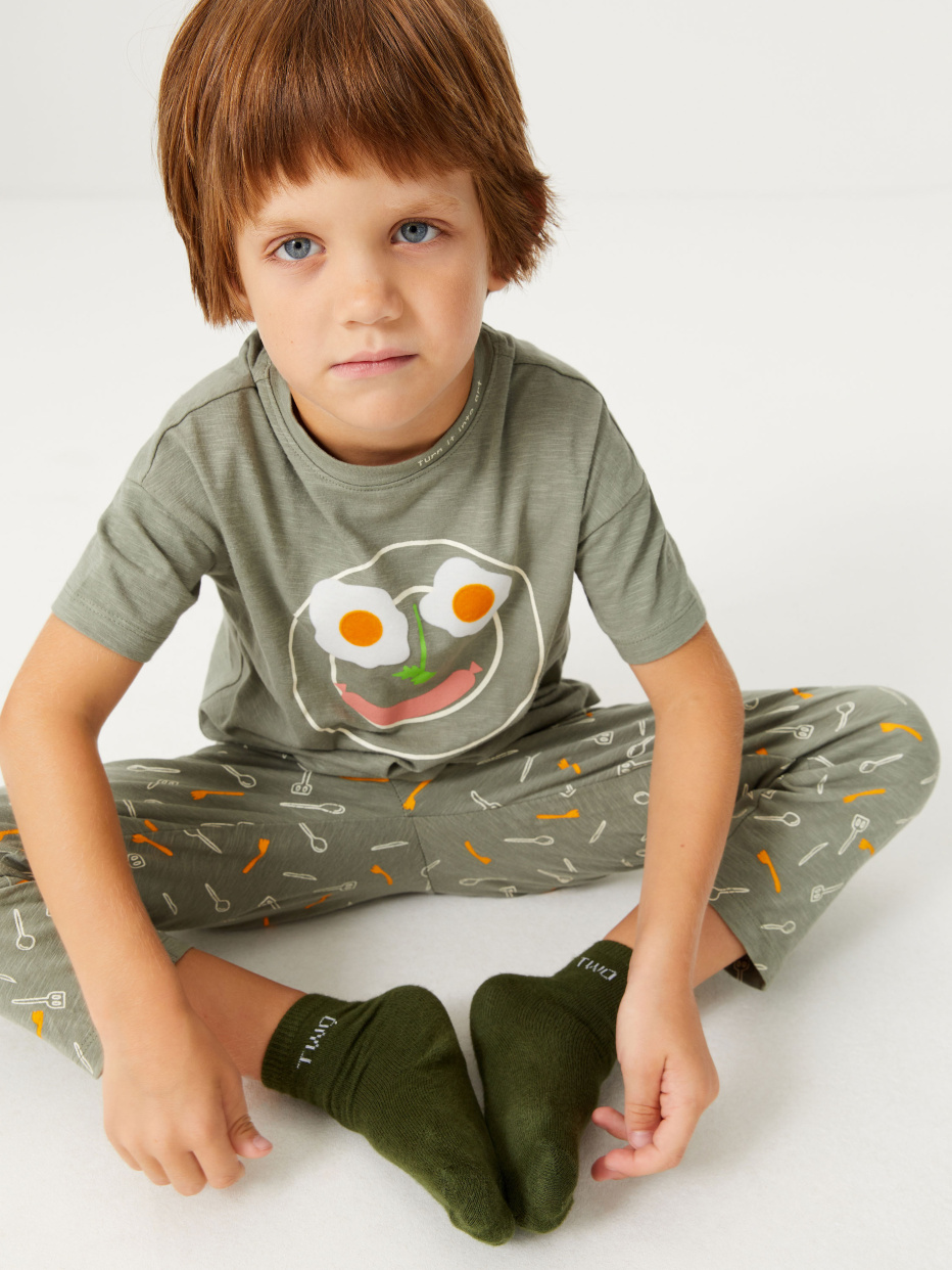 Пижама с ярким принтом для мальчиков, фото - 8