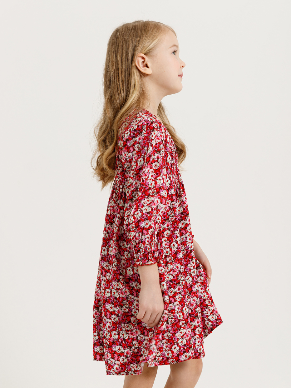 Платье с цветочным принтом для девочек, фото - 4