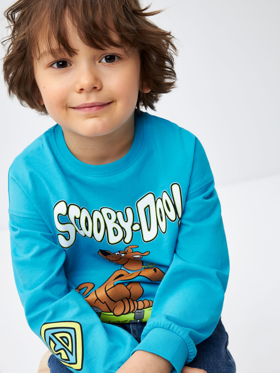 Лонгслив с принтом Scooby-Doo для мальчиков, фото - 4