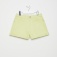 Джинсовые шорты с отворотами для девочек, цвет светло-зеленый