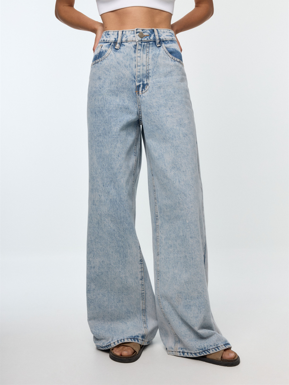 Винтажные джинсы Wide Leg с блестками, фото - 2