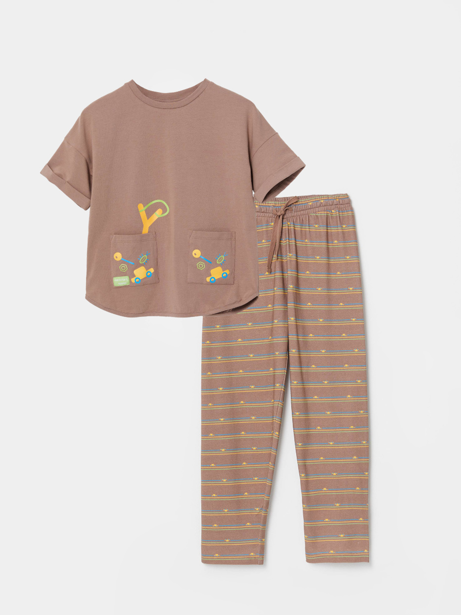 Пижама с ярким принтом для мальчиков, фото - 2