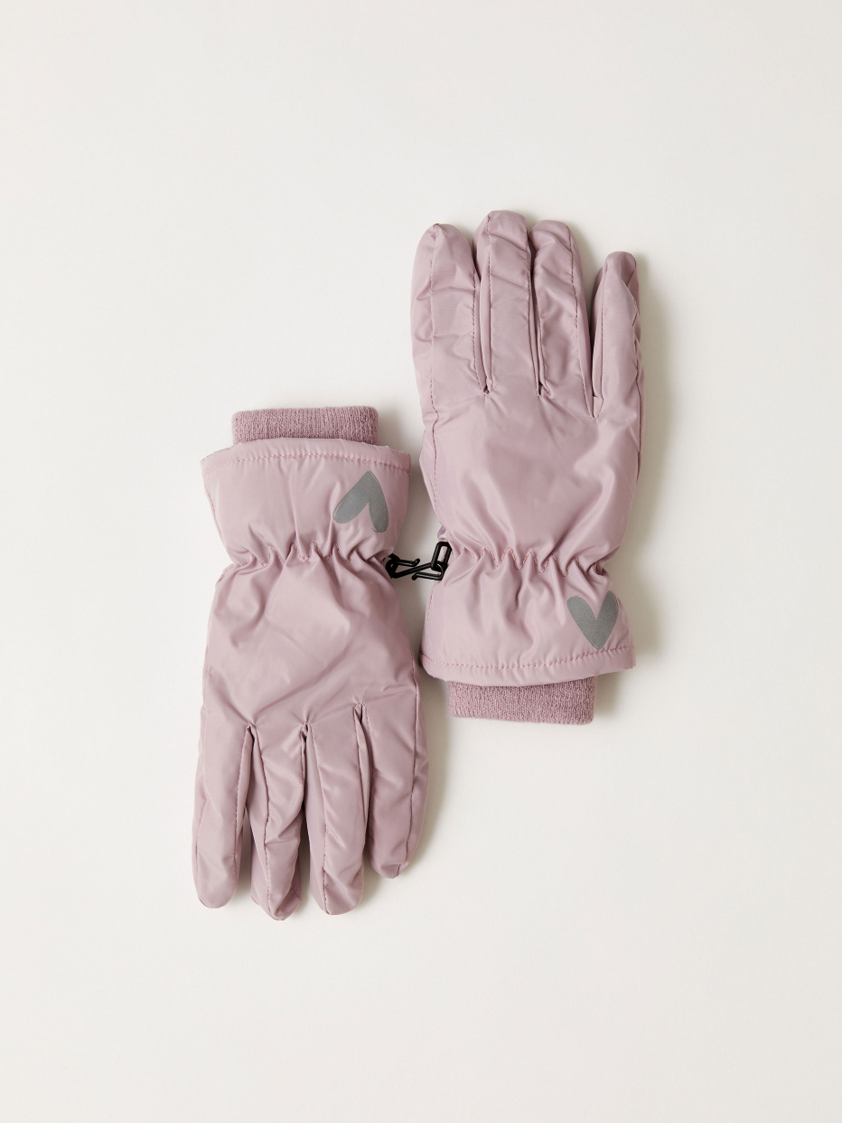 Водоотталкивающие перчатки с принтом для девочек, фото - 1
