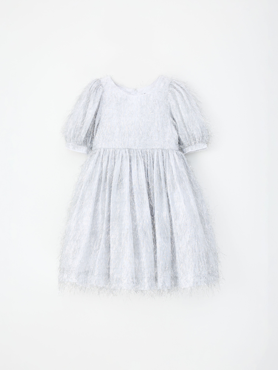 Нарядное белое платье из органзы для девочек, фото - 4