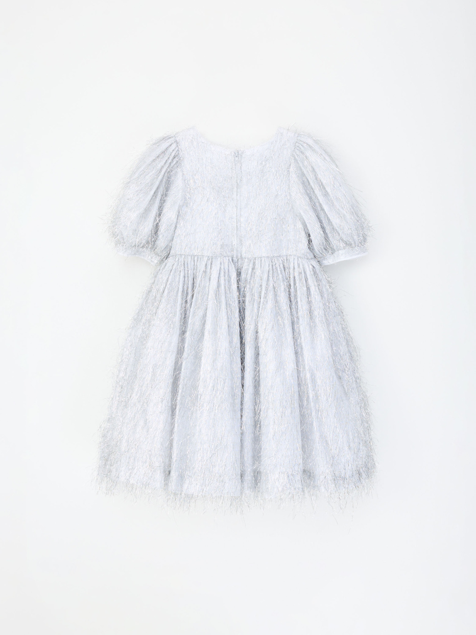 Нарядное белое платье из органзы для девочек, фото - 6