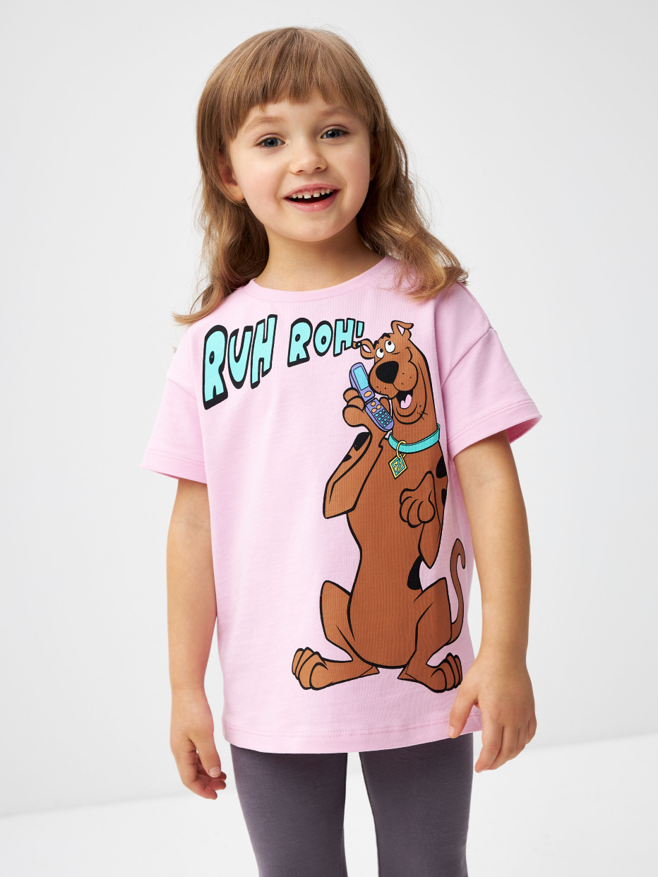 Футболка с принтом Scooby-Doo для девочек, фото - 1