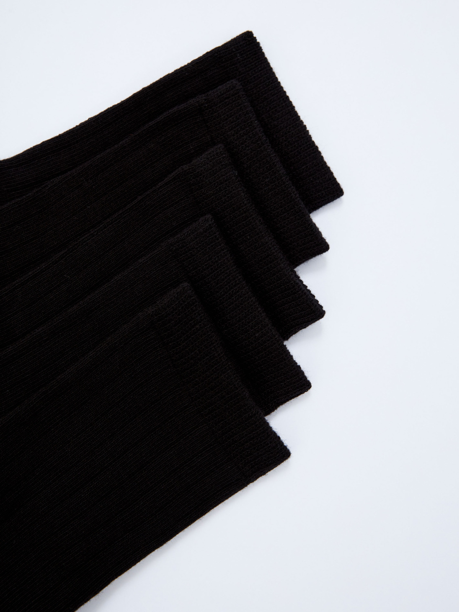 Набор из 5 пар черных носков для мальчиков, фото - 2