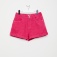 Джинсовые шорты с отворотами для девочек, цвет фуксия