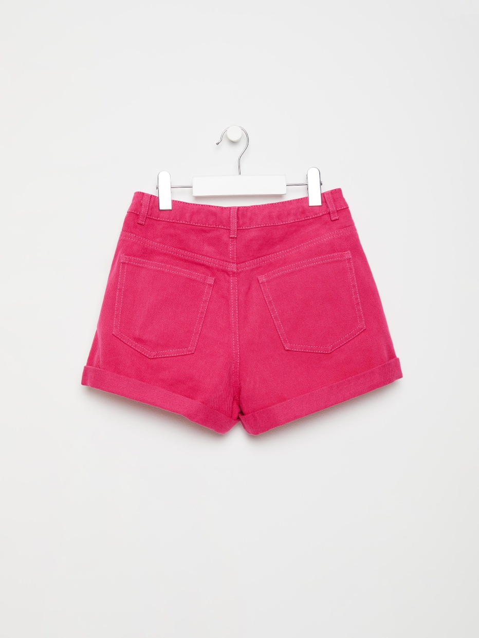 Джинсовые шорты с отворотами для девочек, фото - 3