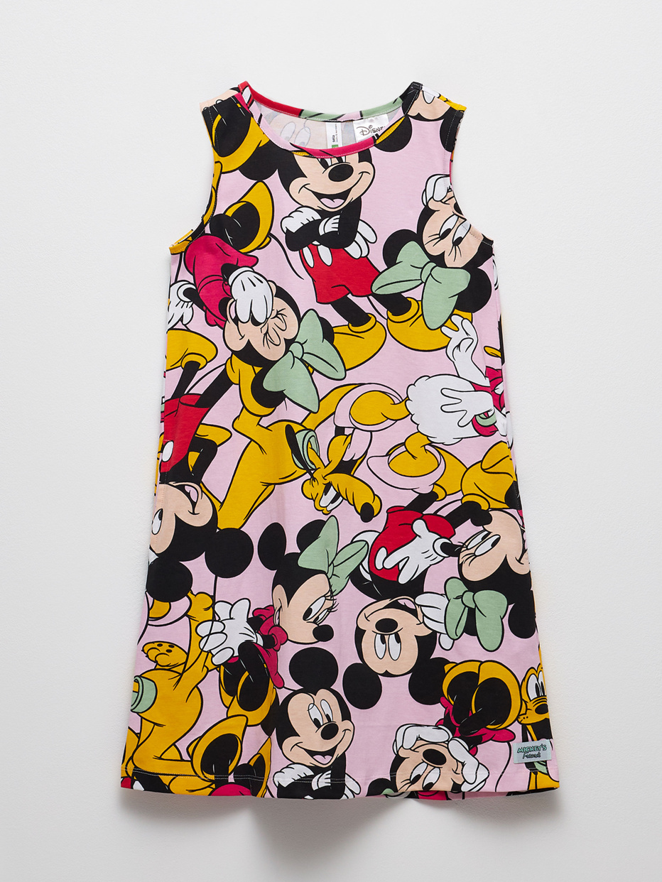 Трикотажное платье с принтом Disney Mickey Mouse для девочек, фото - 2