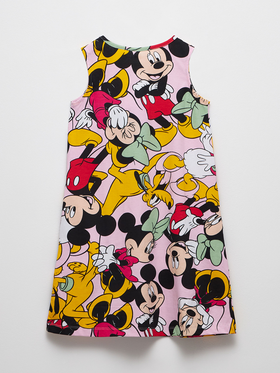 Трикотажное платье с принтом Disney Mickey Mouse для девочек, фото - 4