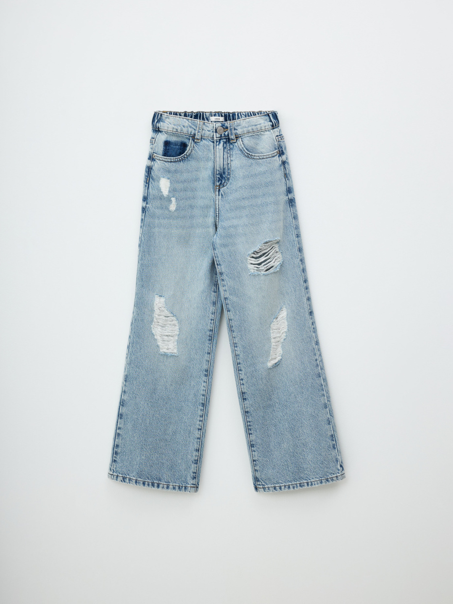 Рваные джинсы Loose Fit для девочек, фото - 4