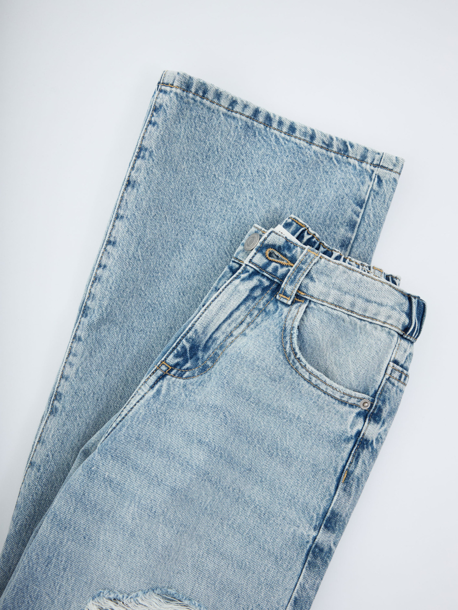 Рваные джинсы Loose Fit для девочек, фото - 6