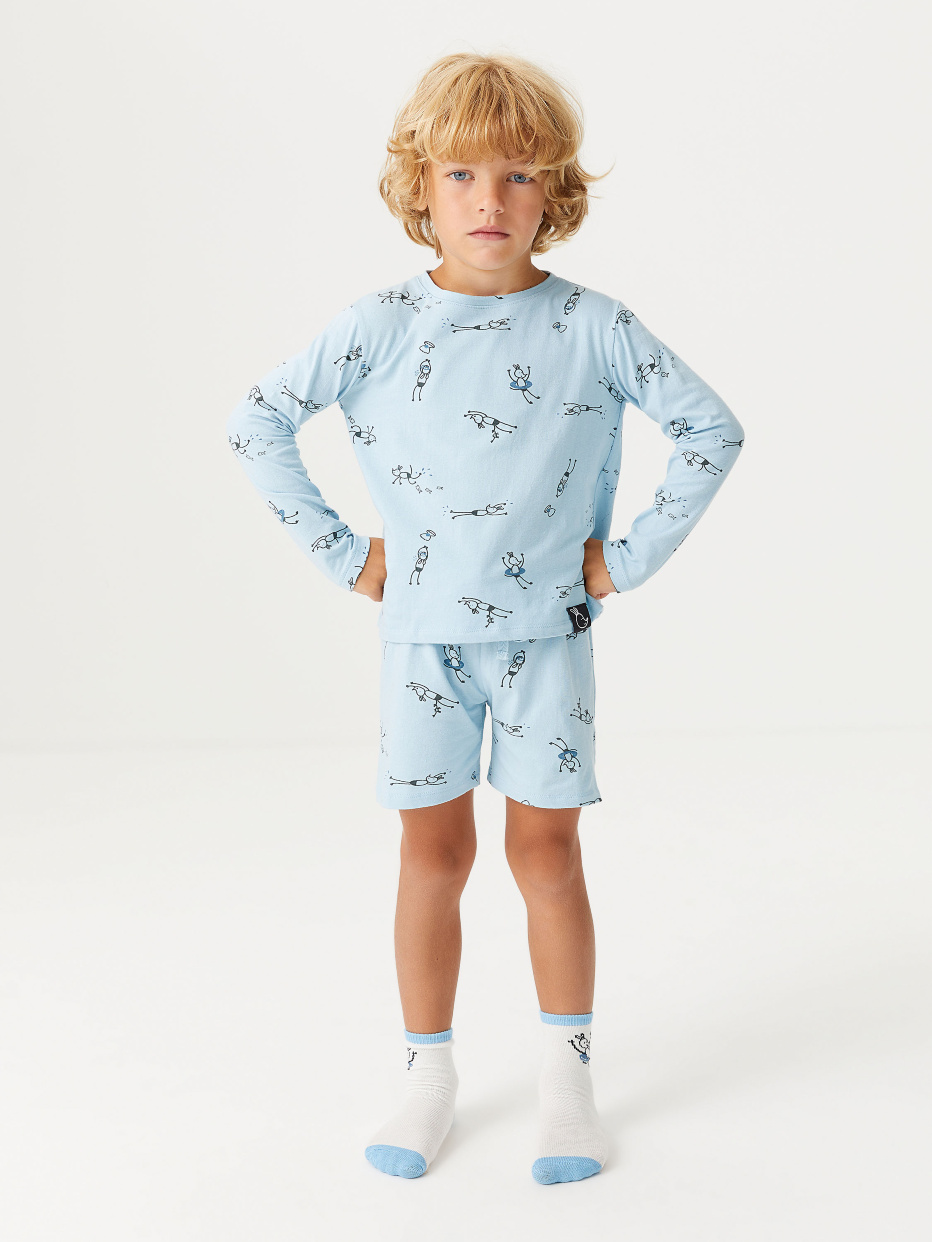 Трикотажная пижама для мальчиков, фото - 1