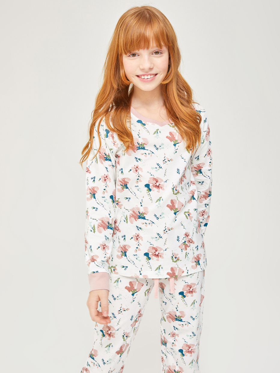 трикотажная пижама для девочек, фото - 2