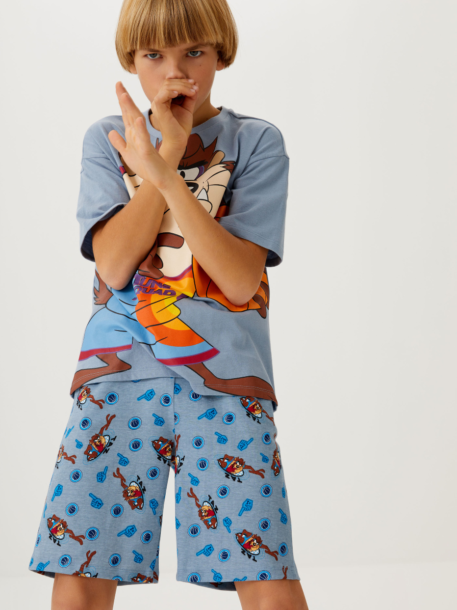 Пижама с ярким принтом Looney Tunes для мальчиков, фото - 2