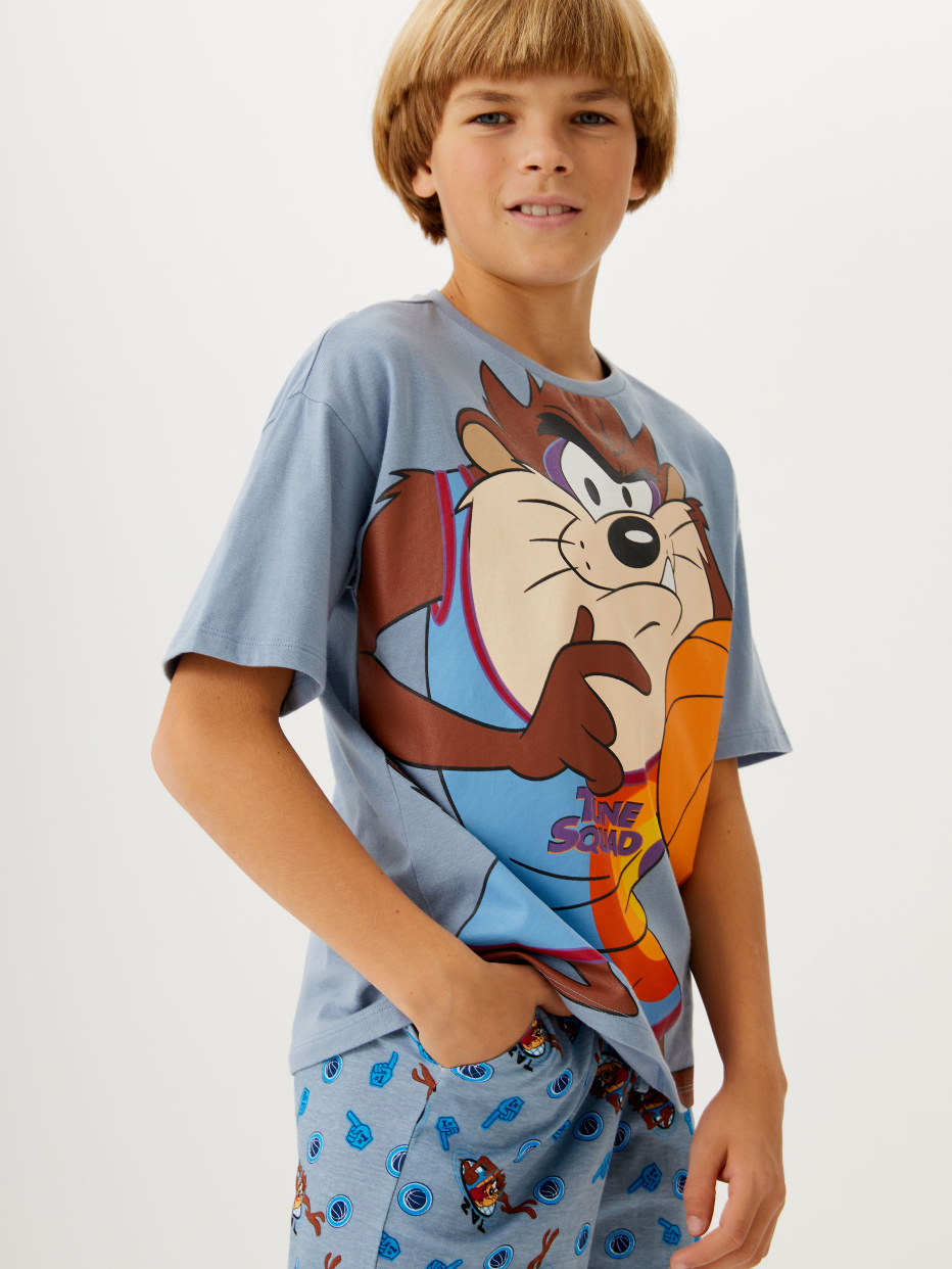 Пижама с ярким принтом Looney Tunes для мальчиков, фото - 9