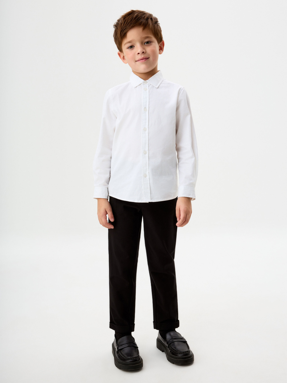 Классическая белая рубашка для мальчиков, фото - 2