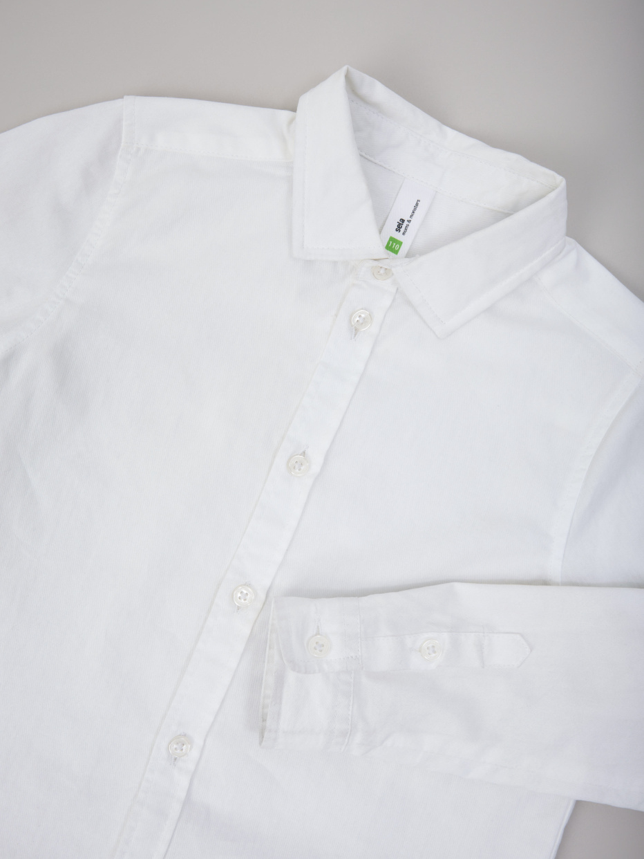 Классическая белая рубашка для мальчиков, фото - 4
