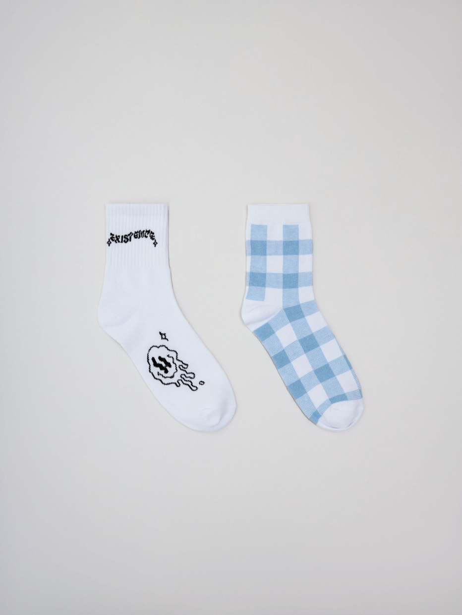 Набор из 2 пар носков с принтом для мальчиков, фото - 1
