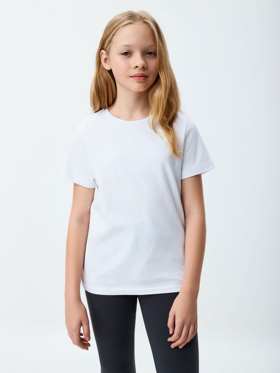 Набор из 2 базовых футболок для девочек, фото - 1