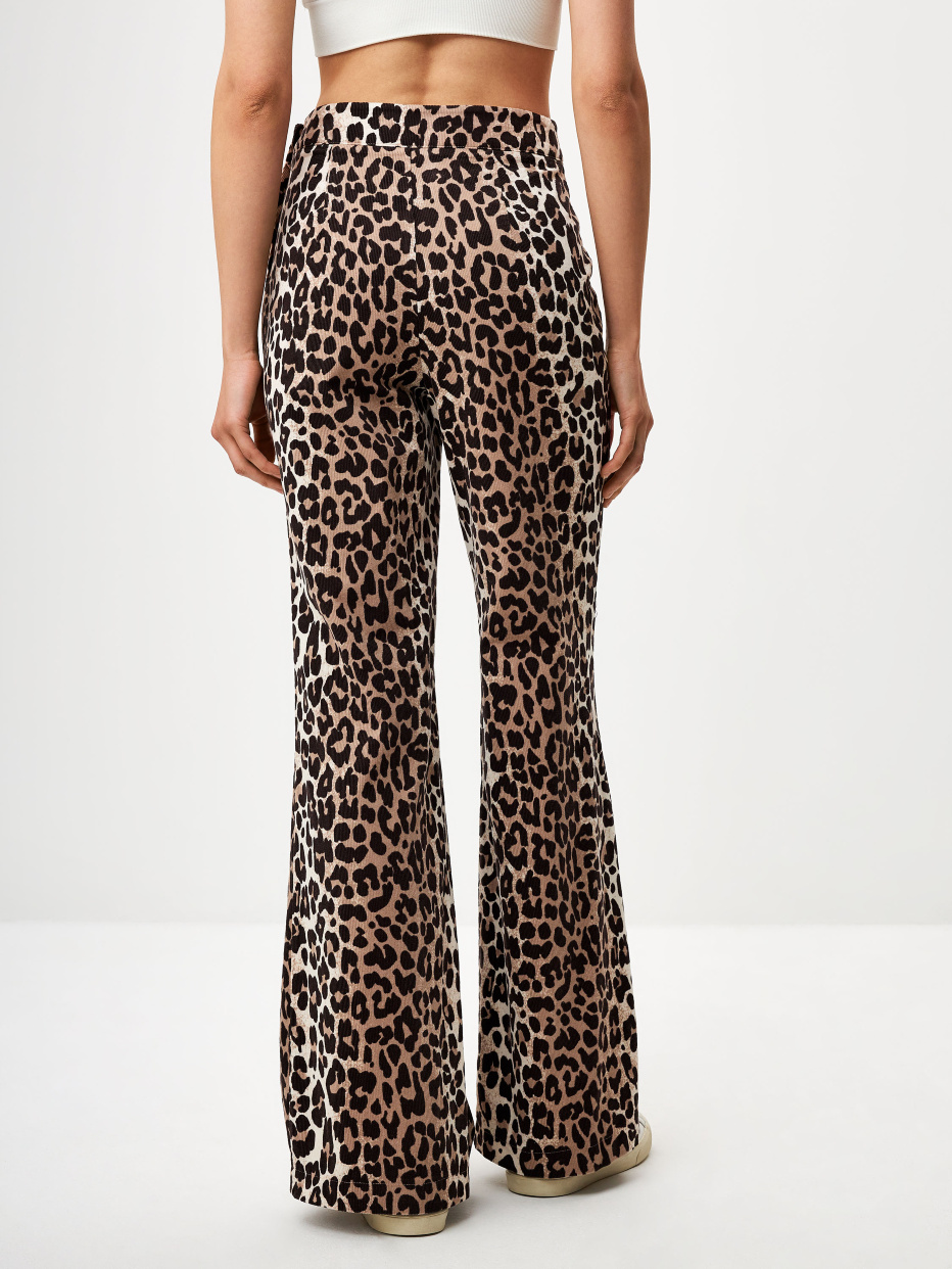 Вельветовые брюки с леопардовым принтом, фото - 4