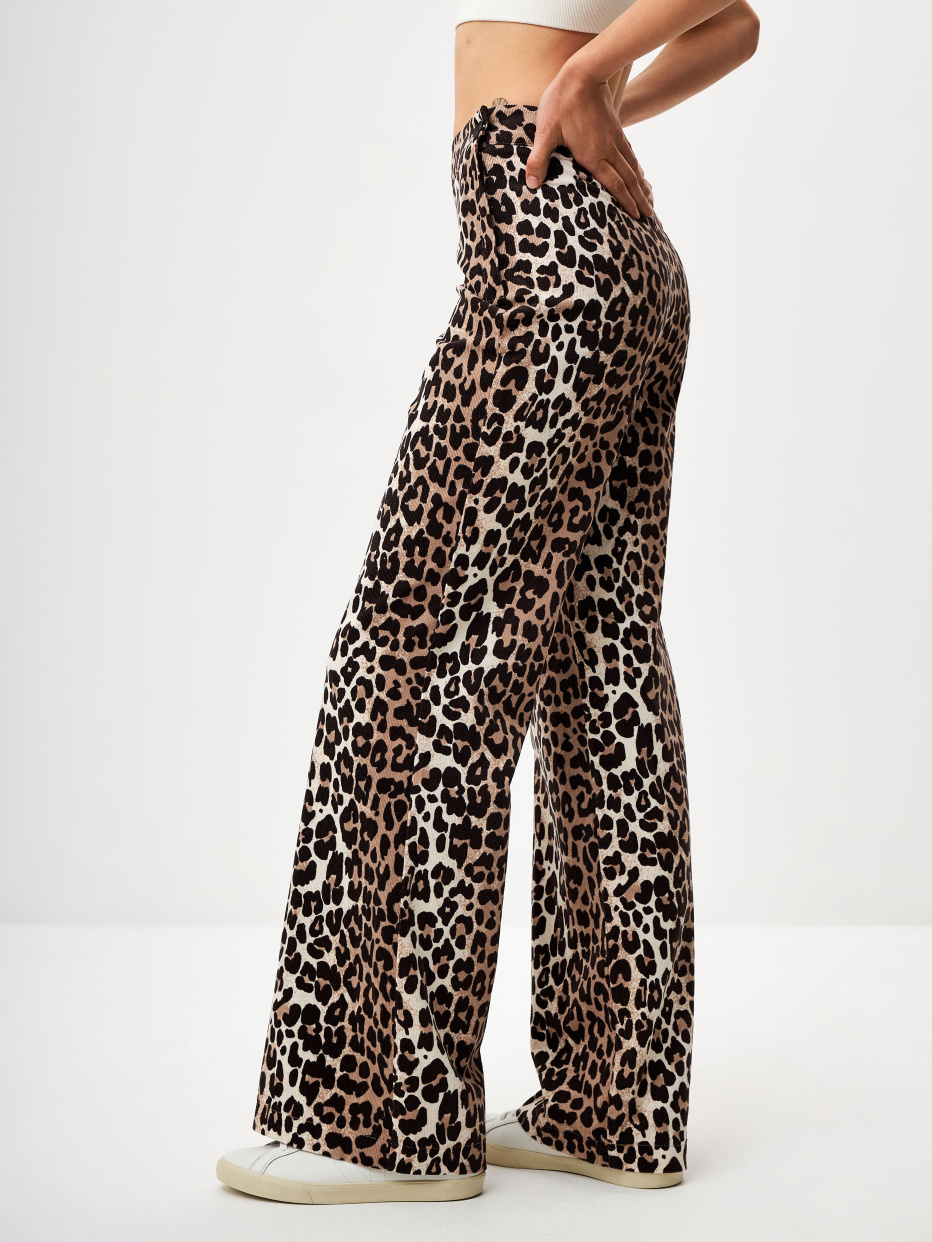 Вельветовые брюки с леопардовым принтом, фото - 7