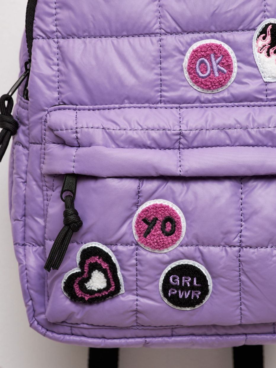 Дутый стеганый рюкзак для девочек, фото - 4