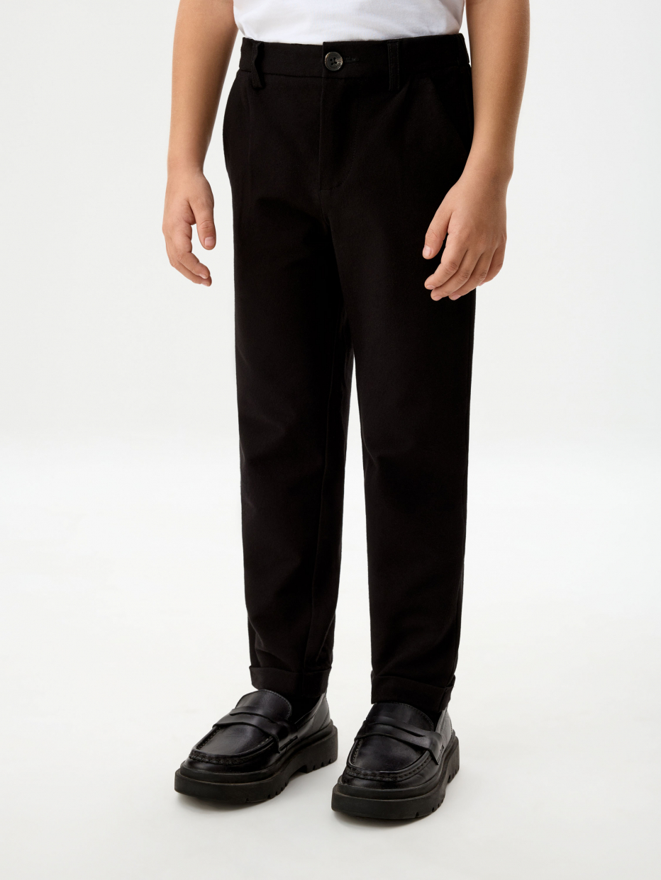 Черные свободные брюки для мальчиков, фото - 2