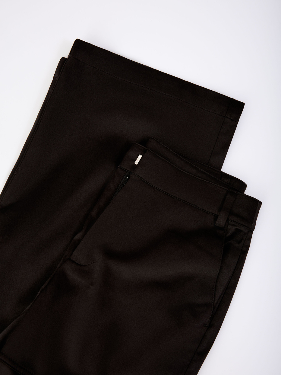 Атласные брюки карго для девочек, фото - 4