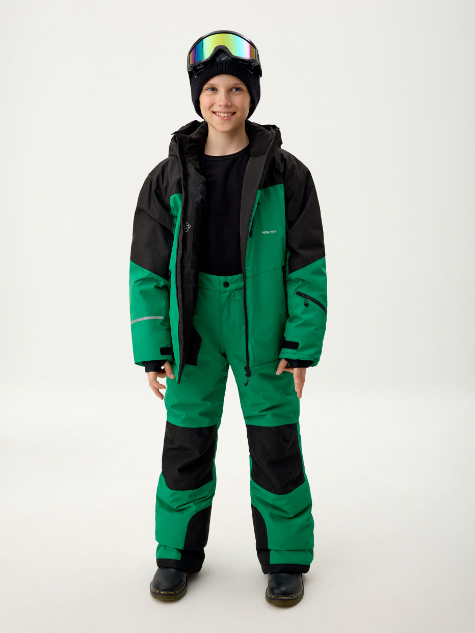 Горнолыжная куртка из технологичной мембраны с лямками для мальчиков, фото - 4