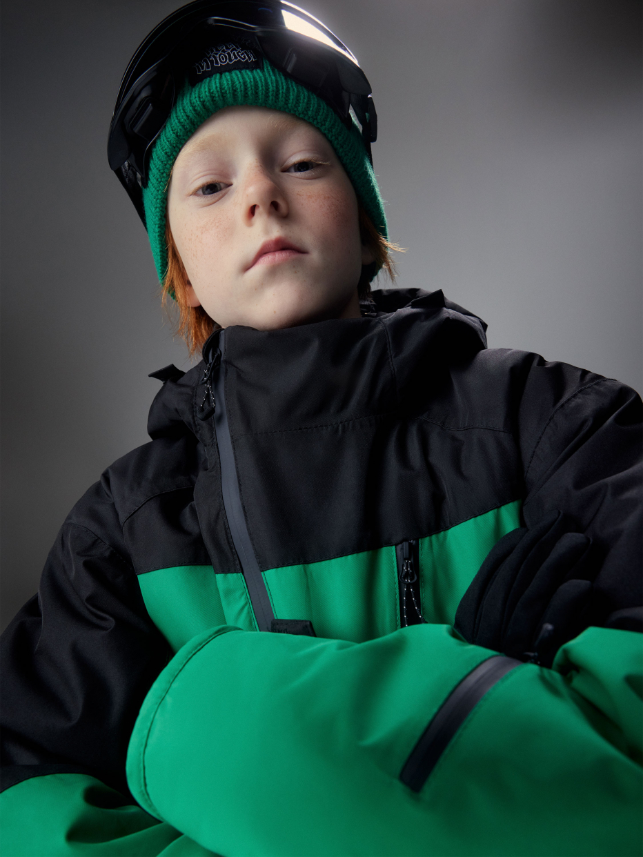 Горнолыжная куртка из технологичной мембраны с лямками для мальчиков, фото - 7