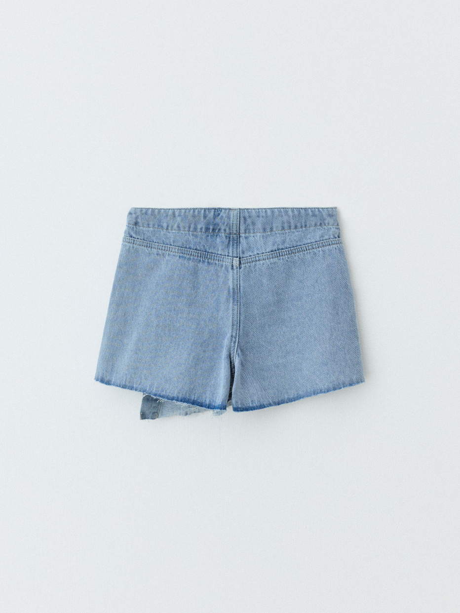 юбка-шорты джинсовая для девочек, фото - 6