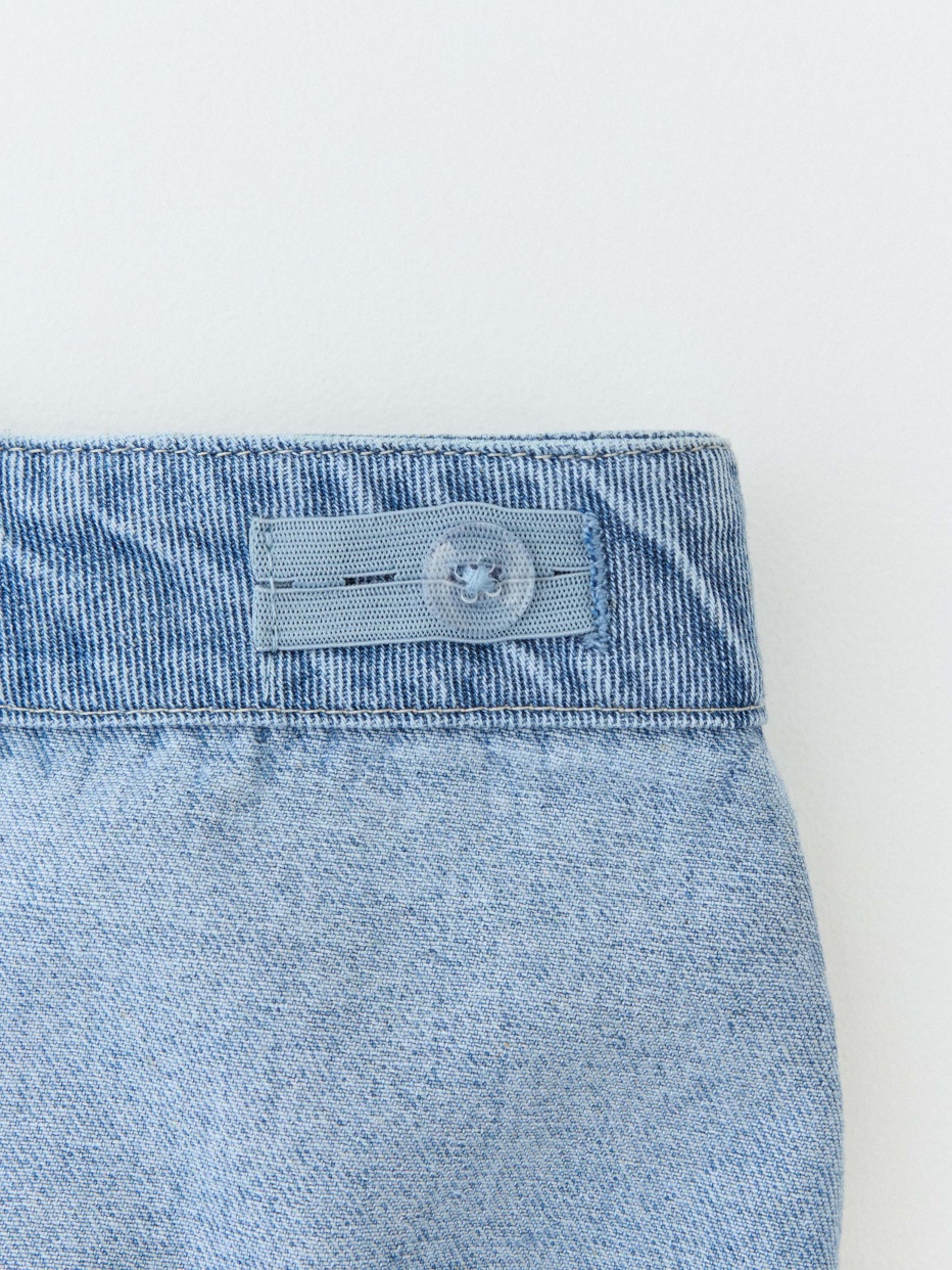юбка-шорты джинсовая для девочек, фото - 8