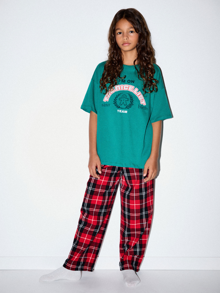 Пижама с брюками карго для девочек, фото - 2