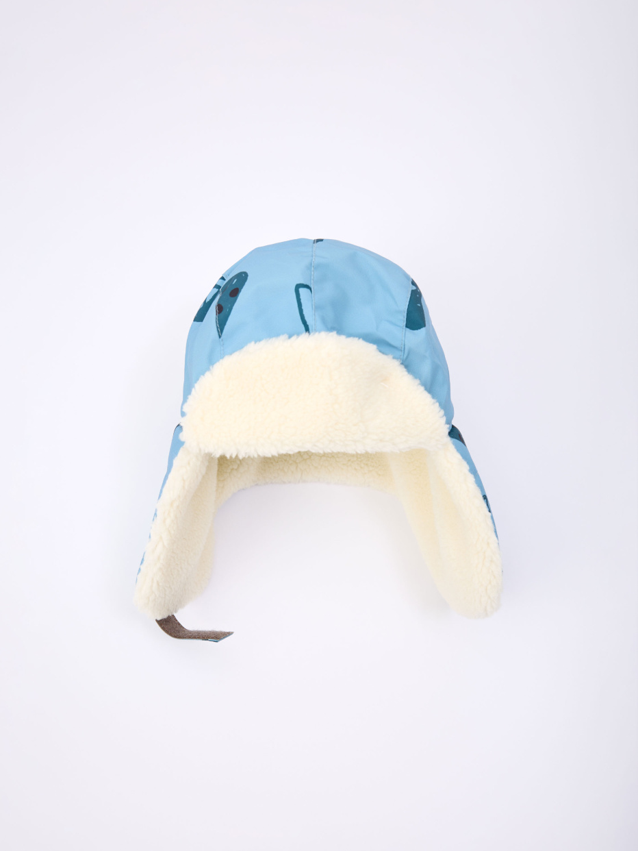 Непромокаемая шапка-ушанка для малышей, фото - 1