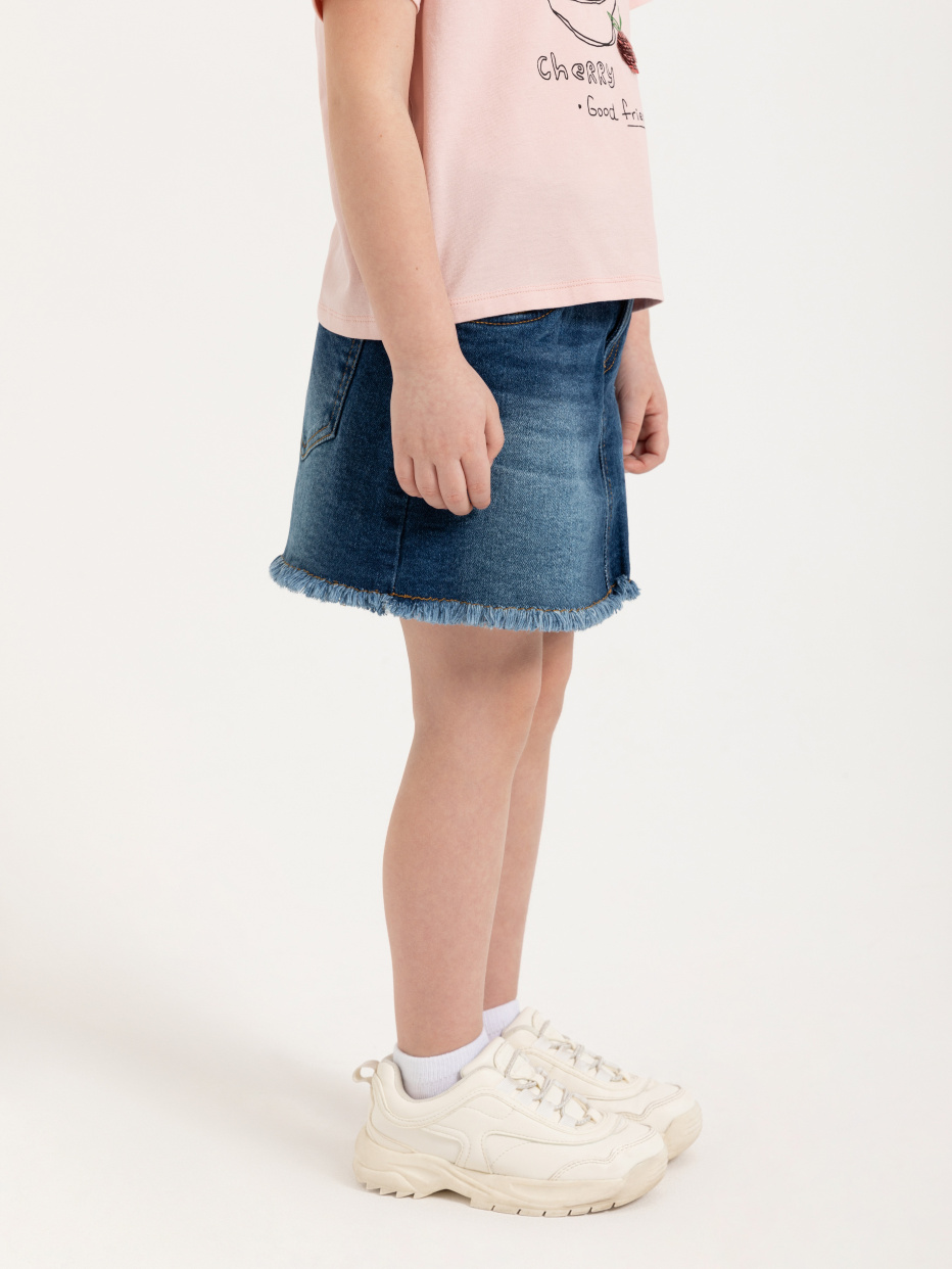 Джинсовая юбка для девочек, фото - 3