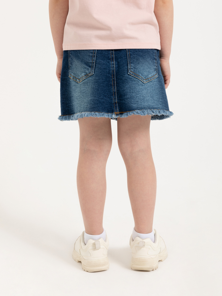 Джинсовая юбка для девочек, фото - 4