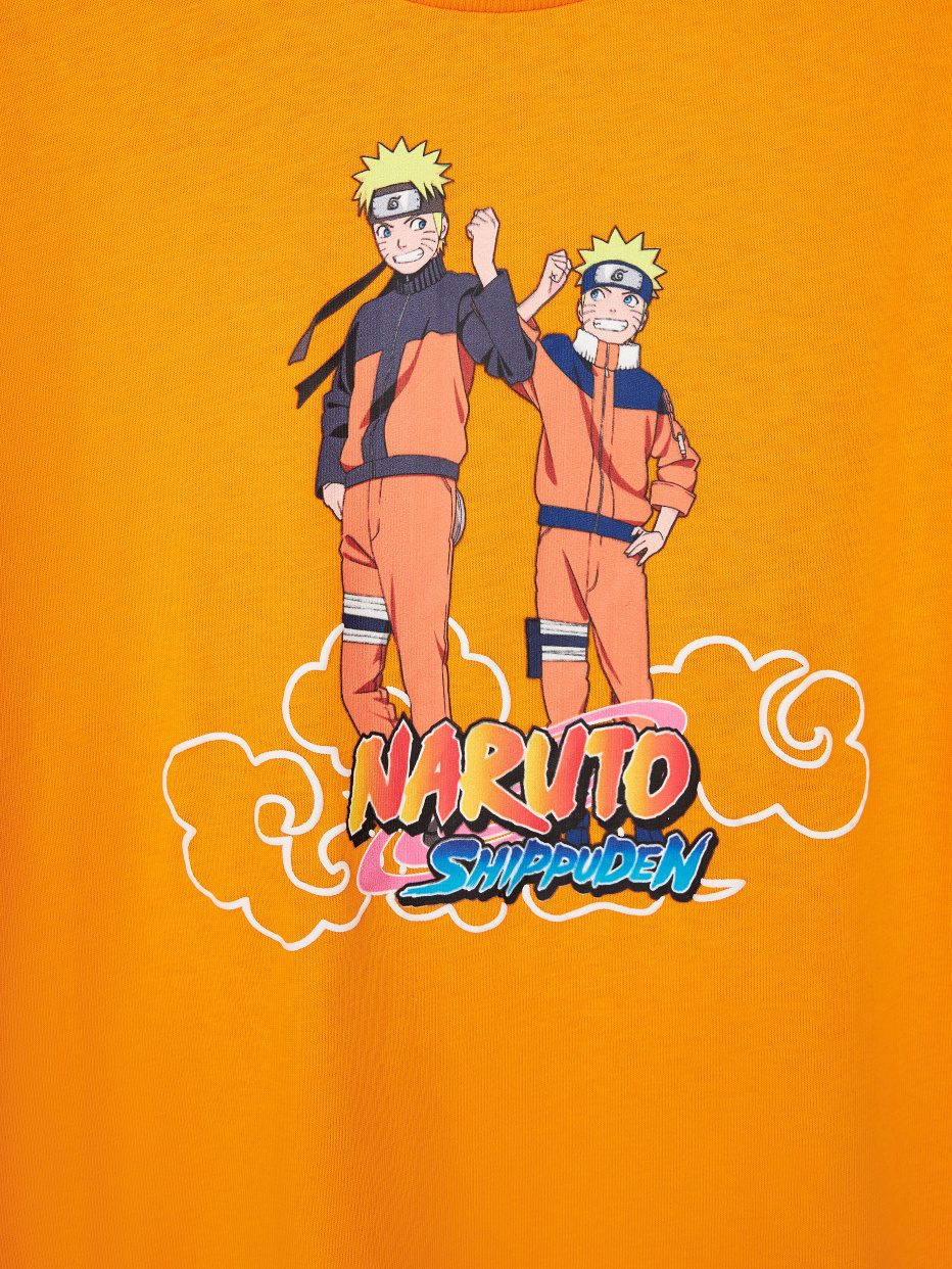 Футболка оверсайз с принтом Naruto для мальчиков, фото - 6