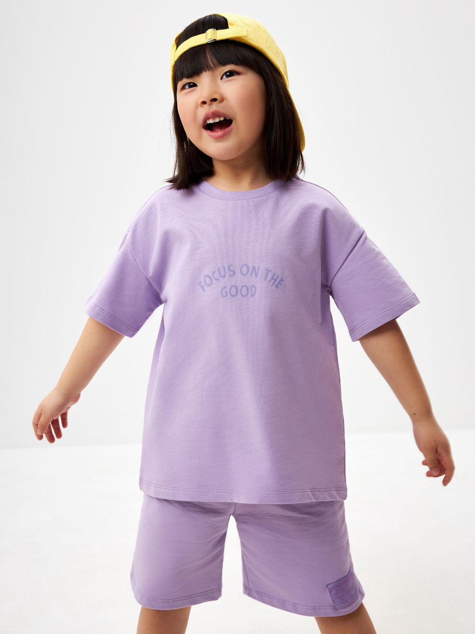 Комплект из футболки и шорт для девочек, фото - 2