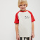 Трикотажная футболка с рукавами реглан для мальчиков, цвет терракот/кирпичный